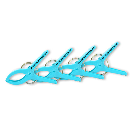 1 setsx4pcs - in totaal- 4 stuks | Handdoekklemmen | blauw | Handdoekclips | Handdoekknijpers | Handdoekhaakjes | 15cm*10cm*3cm