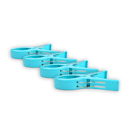1 setsx4pcs - in totaal- 4 stuks | Handdoekklemmen | blauw | Handdoekclips | Handdoekknijpers | Handdoekhaakjes | 15cm*10cm*3cm