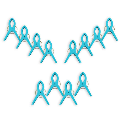 3setsx4pcs - in totaal- 12 stuks | Handdoekklemmen | blauw | Handdoekclips | Handdoekknijpers | Handdoekhaakjes | 15cm*10cm*3cm