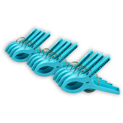 3setsx4pcs - in totaal- 12 stuks | Handdoekklemmen | blauw | Handdoekclips | Handdoekknijpers | Handdoekhaakjes | 15cm*10cm*3cm