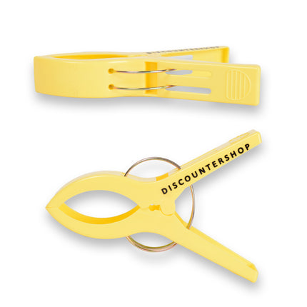 4 sets x 4 pcs | geel | Handdoekklemmen | Handdoekclips | plastic | Handdoekhaakjes | Handdoekknijpers | 15cm*10cm*3cm
