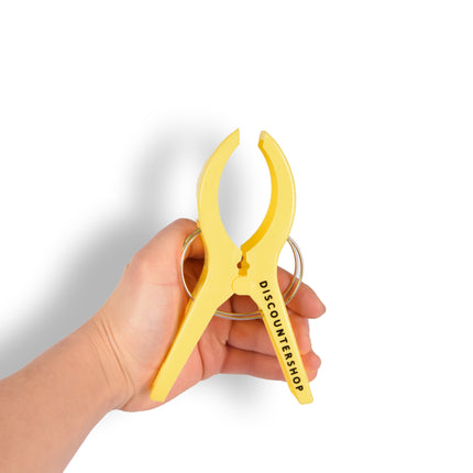 1 sets x 4pcs | geel | Handdoekklemmen | Handdoekclips | plastic | Handdoekhaakjes | Handdoekknijpers | 15cm*10cm*3cm