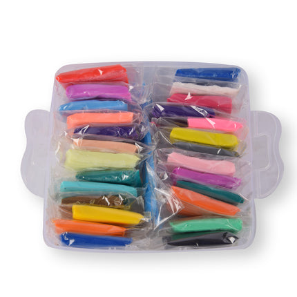 Polymeerklei Set - 26 Stuks Klei en 5 Gereedschappen - Handig Opbergkoffer - Multi Collor - Geschikt voor Boetseren en Knutselen
