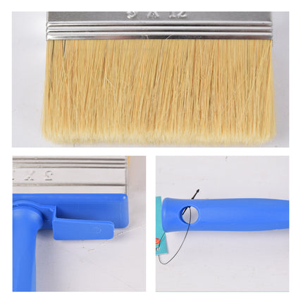 10x | Blokkwast | Muurverfkwast | Kwast | Verfkwast | blauw | Schilderkwast | Geschikt voor watergedragen en oliegedragen verven | 20cm*12cm*3cm