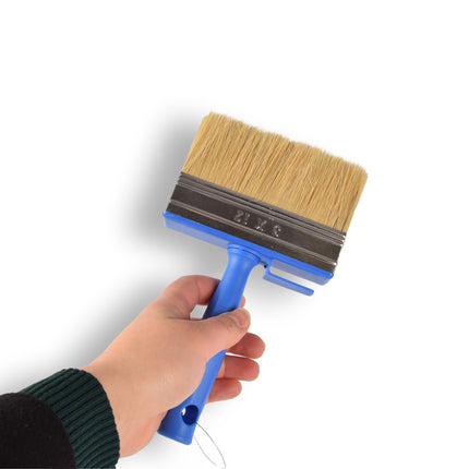 10x | Blokkwast | Muurverfkwast | Kwast | Verfkwast | blauw | Schilderkwast | Geschikt voor watergedragen en oliegedragen verven | 20cm*12cm*3cm