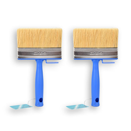 2x | Blokkwast | Muurverfkwast | Kwast | Verfkwast | blauw | Schilderkwast | Geschikt voor watergedragen en oliegedragen verven | 20cm*12cm*3cm