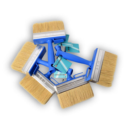 Professionele Blauwe Verfkwast Set - Hoogwaardige Plastic Kwasten voor Water- en Olieverf - 5-delige Schilderkit 20cm*12cm*3cm