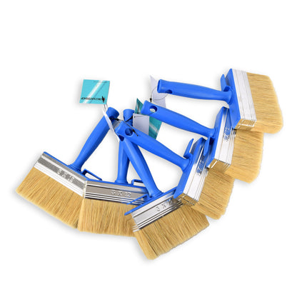 6x | Blokkwast | Muurverfkwast | Kwast | Verfkwast | blauw | Schilderkwast | Geschikt voor watergedragen en oliegedragen verven | 20cm*12cm*3cm