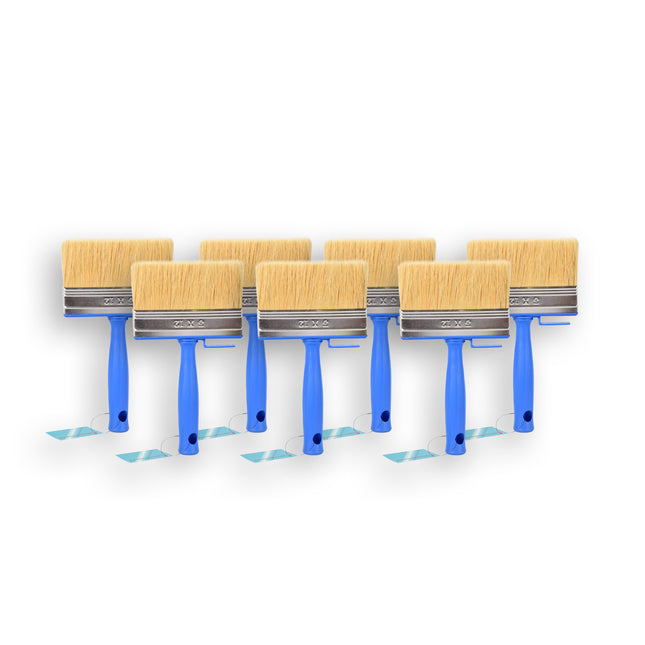 Professionele Blauwe Verfkwast Set - Hoogwaardige Plastic Kwasten voor Water- en Olieverf - 7-delige Schilderkit 20cm*12cm*3cm