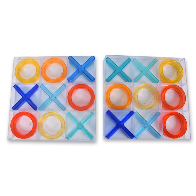 2 Stuks Groot Boter Kaas en Eieren Spel - Kinderspel  - 25x25cm Kunststof Speelbord