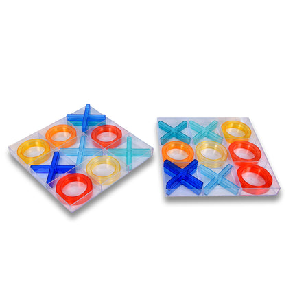 2 Stuks Groot Boter Kaas en Eieren Spel - Kinderspel  - 25x25cm Kunststof Speelbord