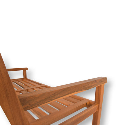 Stijlvolle Tuinbank Van Hout - Lichtbruin - Acaciahout - Voor Twee Personen - Eenvoudige Montage - 60cm x 120cm x 75cm - Slechts 10kg