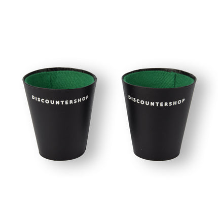 Dobbelspelset - 10 Plastic Spelstenen met 2 Dobbelbekers - Gokstenen - met 2 Enkelvoudige Notitieboekjes
