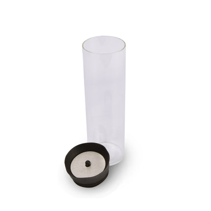1x Stijlvolle Transparante Borosilicat Glazen Schenkkan | Schenkkan, Karaf, Schenkkannetje - Inhoud 1 Liter Lengte 27 cm – diameter 8cm 
