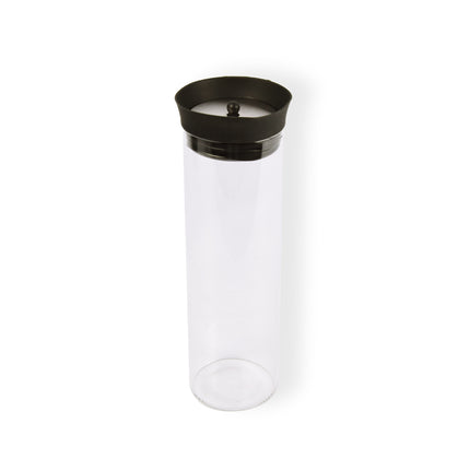 1x Stijlvolle Transparante Borosilicat Glazen Schenkkan | Schenkkan, Karaf, Schenkkannetje - Inhoud 1 Liter Lengte 27 cm – diameter 8cm 