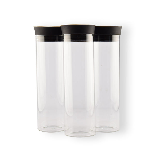 3x Stijlvolle Transparante Borosilicat Glazen Schenkkan | Schenkkan, Karaf, Schenkkannetje - Inhoud 3Liter Lengte 27 cm – diameter 8cm 
