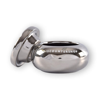 2x Zilveren Dolomiet Asbak - Speciaal Ontworpen Als Sigarettenasbak - Met Een Diameter Van 11cm En Een Hoogte Van 6cm - Luxe Rookaccessoire.