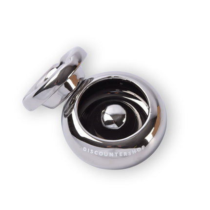 2x Zilveren Dolomiet Asbak - Speciaal Ontworpen Als Sigarettenasbak - Met Een Diameter Van 11cm En Een Hoogte Van 6cm - Luxe Rookaccessoire.