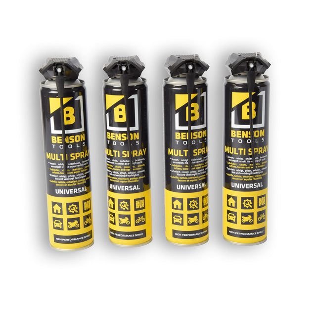 4x  Multi Spray | 2 Way | 276 g | Universeel | 300 ml | Roestbescherming | Corrosiebescherming | 22cm*5cm
