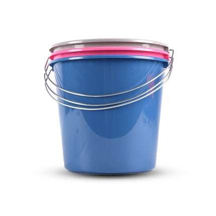 3 stuks Eenvoudig Schoonmaken met ons Assortiment 10 Liter Emmers met Handgreep - Diameter 27.50cm 