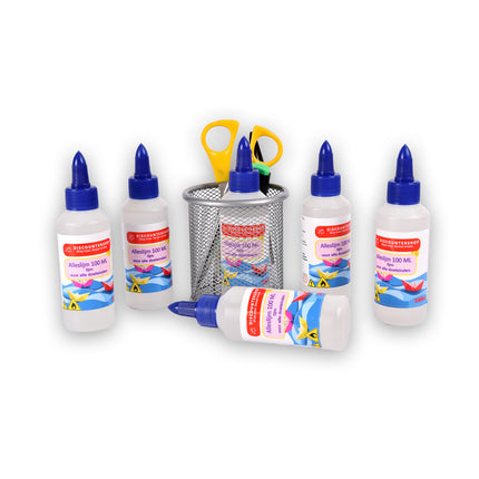 Set van 6 | Lijm | Kinderlijm | Transparent | 633g | 100 ml | Houtlijm | Knutselen | Secondelijm | Contactlijm | knutsellijm | 4cm*14cm