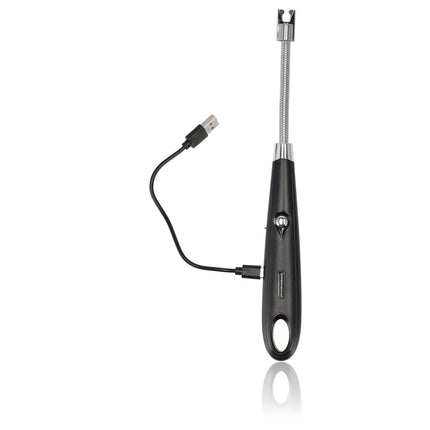 Plasma Aansteker - Elektrische USB-C Aansteker - Windproof BBQ & Kaarsen - Flexibel Zwart - USB Oplaadbaar - 24cm Lang
