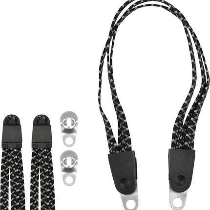 Snelbinder Spinbinder Fiets – Zwarte Bagagespin met Metalen Haken – Verstelbare en Sterke Fietsspin voor Motor, Fiets & Scooter – 55cm x 3cm