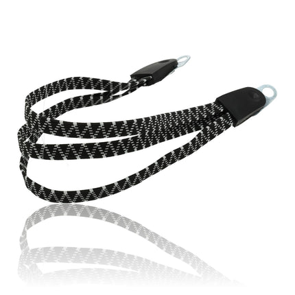 Snelbinder Spinbinder Fiets – Zwarte Bagagespin met Metalen Haken – Verstelbare en Sterke Fietsspin voor Motor, Fiets & Scooter – 55cm x 3cm