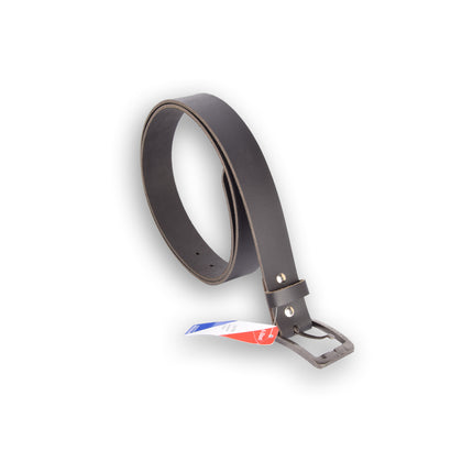 4East Unisex 100% Echt buffelleer Riem – zwart Broekriem - Maat 105 - Verstelbaar - 5 Gaten - Totale Lengte 121cm - Voor Dames en Heren