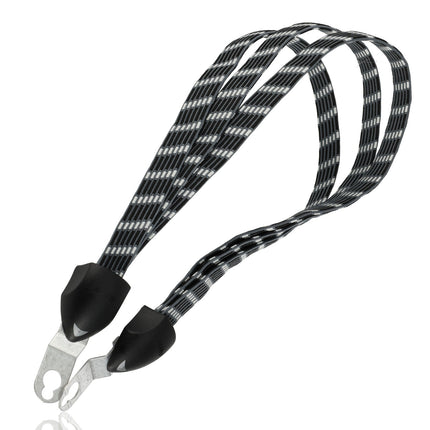 Fiets Snelbinders met Haak Set van 2 | 67 cm Bungee Koord Fiets | Zwart | Bagagebinders voor 26/27 Inch