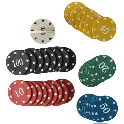 Pokerset - 48 Poker Chips | Complete Poker Set voor Kaartspellen en Casino | Pokerchips voor Pokerspel en Thuisgebruik