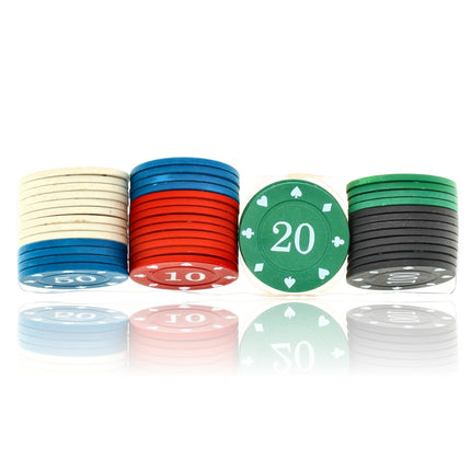 Pokerset - 48 Poker Chips | Complete Poker Set voor Kaartspellen en Casino | Pokerchips voor Pokerspel en Thuisgebruik