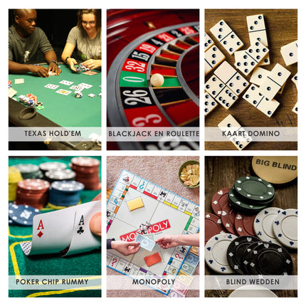 Pokerset Texas Hold'em - 96 Pokerchips voor Kaartspellen, Pokerspelletjes, Blackjack en Casino | Poker Chips Set voor Thuisgebruik en Professioneel Spel
