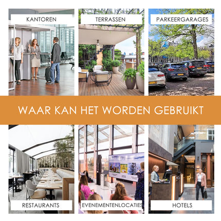 Staande Asbak voor Buiten | Zware Rookzuil | 55.5 cm x 14.5 cm | Dubbele Sigaretten Asbak | Ideaal voor Tuin, Terras & Kantoor