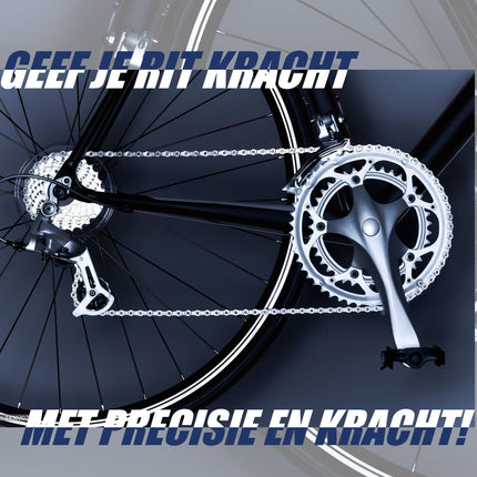 10-Speed Fietsketting - 116 Schakels 6.2 mm - Verbindingsschakel Inclusief - Maat 1/2 x 11/128