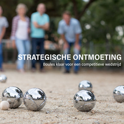 Jeu de Boules Set - 8 RVS Ballen + Jack + Meetpin - Inclusief Draagtas - Ideal voor Groepen, Recreanten & Beginners