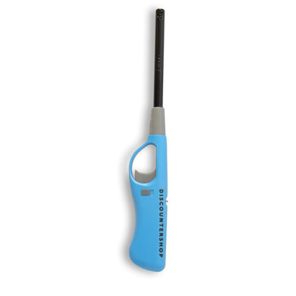 Gasaansteker 26 cm – Blauw Aansteker – Keukenaansteker – Kinderslot – Voor Kaarsen, BBQ, Keuken en Kamperen – Navulbaar