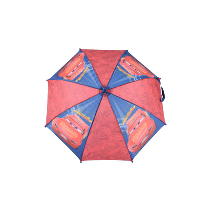 Donker Blauwe & Rode Paraplu | 55.5cm Lengte |  Metaal & Polyester | Niet Automatisch | 68cm Breed | Paraplu voor Kinderen vanaf 3 Jaar | Geschikt voor Jongens Meisjes 