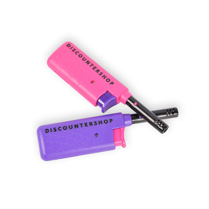 Veilige & Handige BBQ Aanstekers (2 stuks) - Trendy Paarse & Roze Mini Aanstekers - 14cm x 3cm