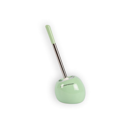Handige Groene Toiletborstel met Houder - 13x37cm - Perfect voor Dagelijkse Reiniging