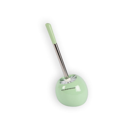 Handige Groene Toiletborstel met Houder - 13x37cm - Perfect voor Dagelijkse Reiniging