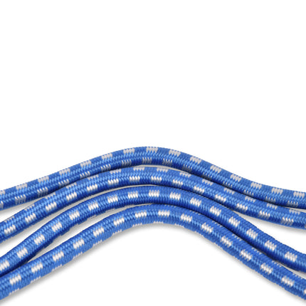 12x Krachtige Blauwe Snelbinders En Spinbinders - Staal, Elastiek - Maximale Werklast - 45 cm Lang