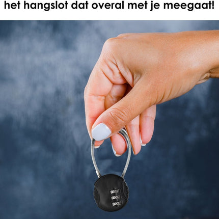 Hangslot met Cijfercode 4 Stuks – Weerbestendig Cijferslot voor Fiets, Bagage & Wintersport – Duurzaam Staal & Plastic – Veiligheid Binnen & Buiten – 9x3.8x1.2cm