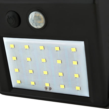 2x Automatische Solar LED lamp - 40 LED - Bewegingssensor - Zonne-energie - Tuinverlichting voor hek en wand