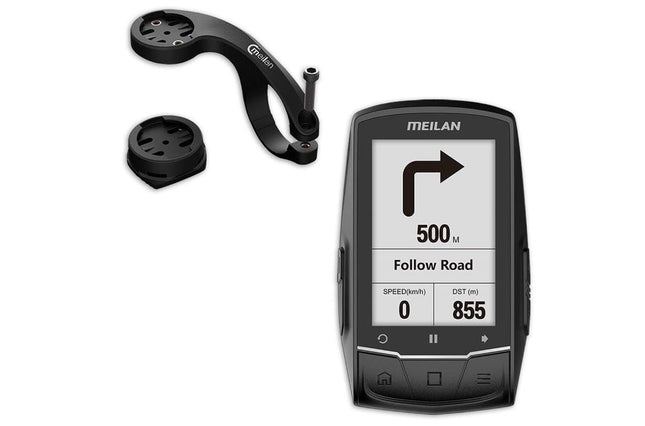 Fietscomputer Gps - Oplaadbaar - Zwart - Kunststof - 7.9Cm X 10.5Cm - 280G - 40 Uur Branduren 