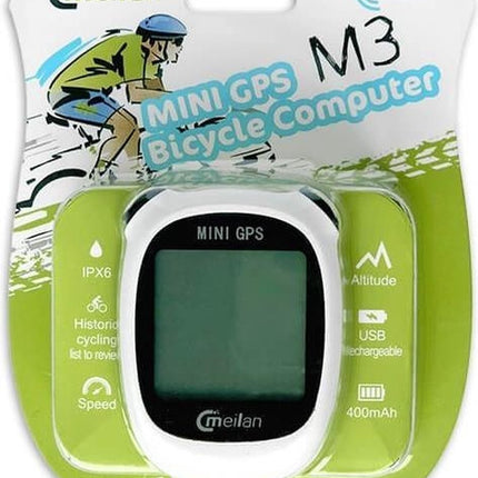 Fietscomputer IPX6 - USB oplaadbaar - Fietscomputer 1.6 inch mono LCD