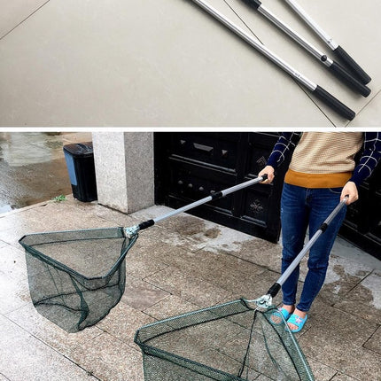 2x Visnet - vissennet - schep - Schepnet Opvouwbaar Aluminium 180 cm