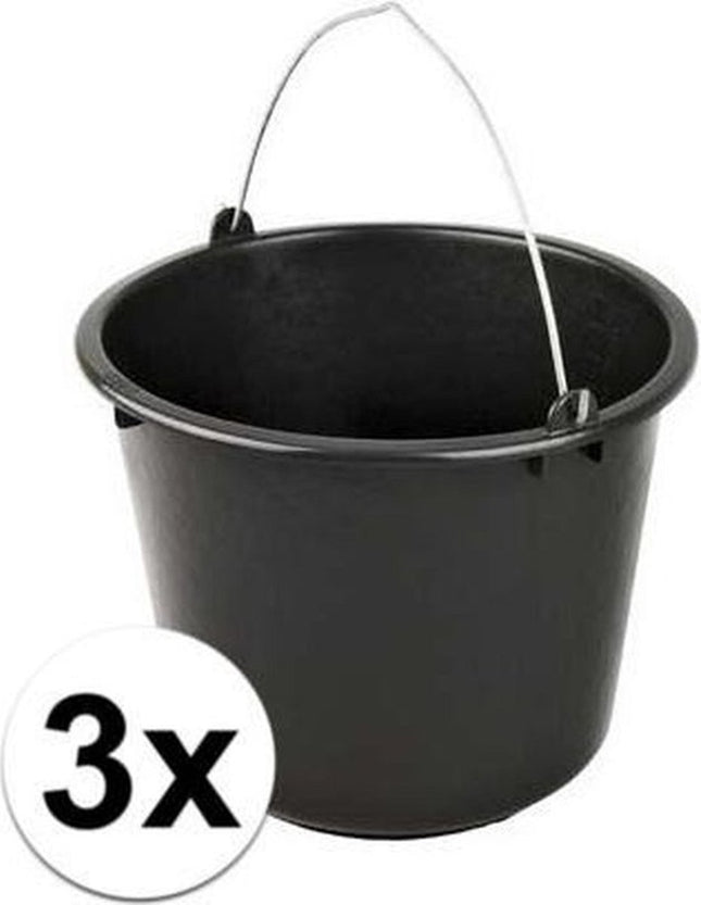 Emmers12 liter bouwemmer, emmer met handvat, oogstemmer, poetsemmer, wateremmer, cementemmer, mortelemmer