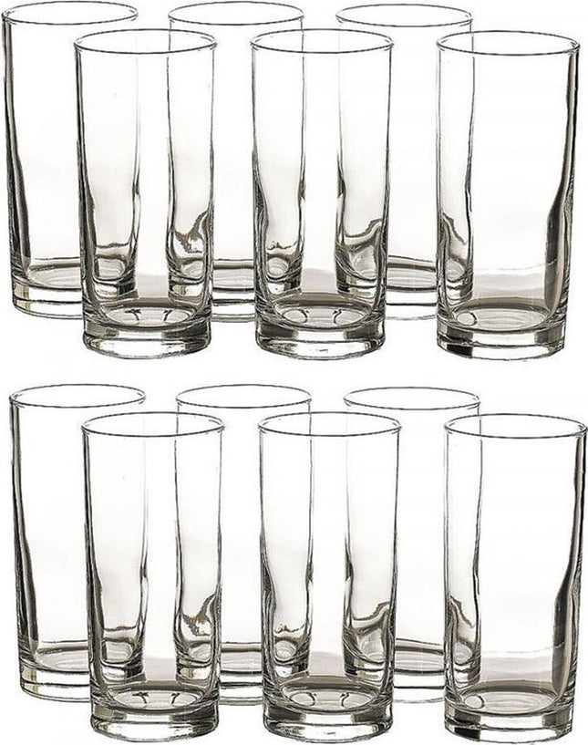 12 Stuks Glazen waterglazen - 12 longdrinkglazen 27 cl inhoud