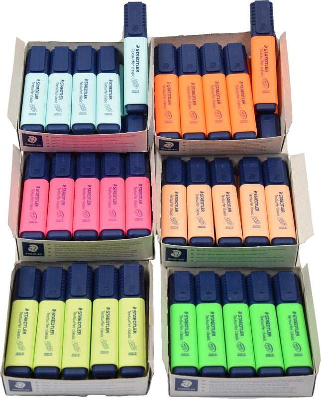 60 x - Staedtler markeerstift Textsurfer Classic | 6 kleuren